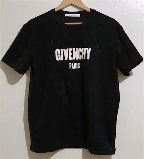 givenchy embroidered star t shirt|givenchy distressed t shirt.